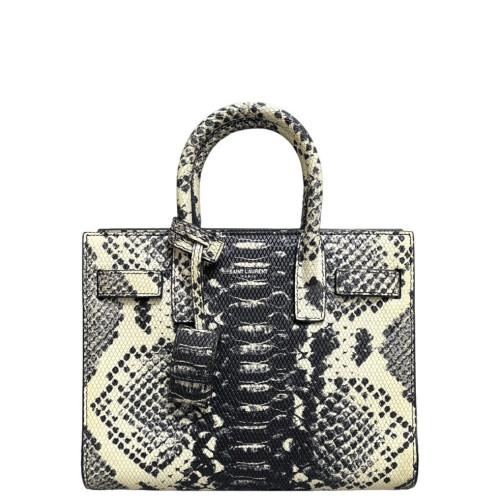 Yves Saint Laurent Nano Sac De Jour Python Black Beige