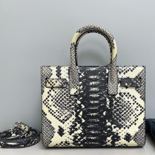 Yves Saint Laurent Nano Sac De Jour Python Black Beige