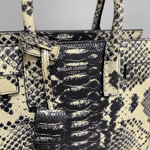 Yves Saint Laurent Nano Sac De Jour Python Black Beige