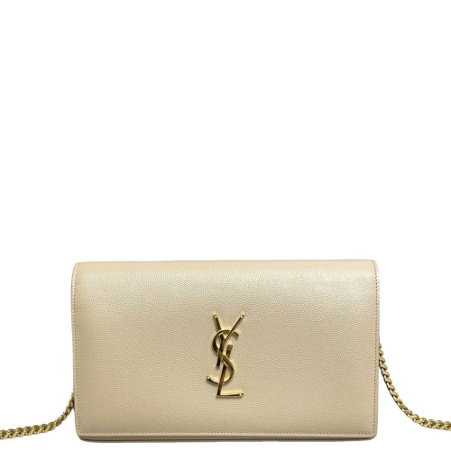 Yves Saint Laurent Small Classic Kate Caviar Natural Tan