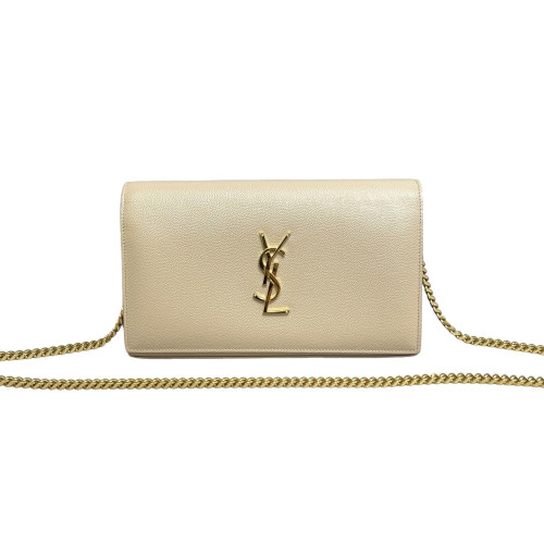 Yves Saint Laurent Small Classic Kate Caviar Natural Tan