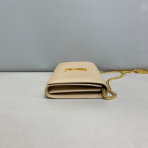 Yves Saint Laurent Small Classic Kate Caviar Natural Tan