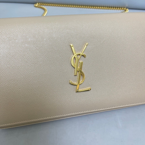 Yves Saint Laurent Small Classic Kate Caviar Natural Tan