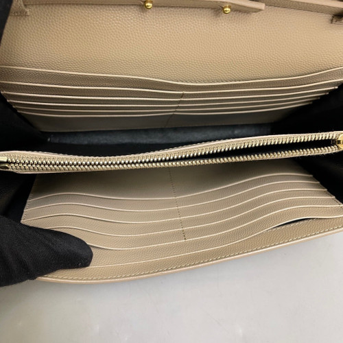 Yves Saint Laurent Small Classic Kate Caviar Natural Tan