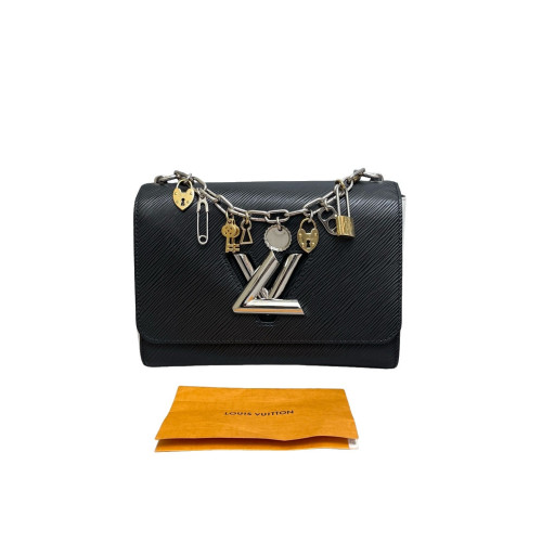 Louis Vuitton Twist MM Epi Black White