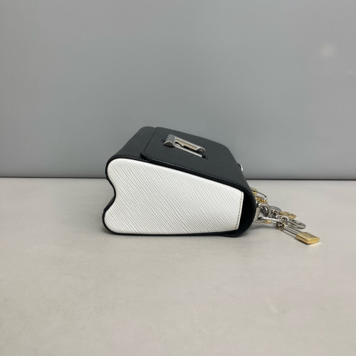 Louis Vuitton Twist MM Epi Black White