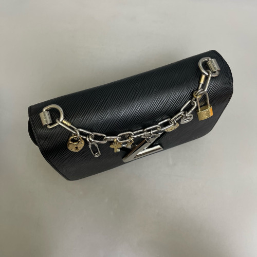 Louis Vuitton Twist MM Epi Black White