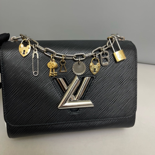 Louis Vuitton Twist MM Epi Black White