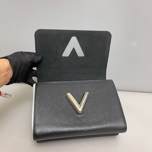 Louis Vuitton Twist MM Epi Black White