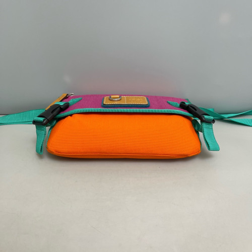 Loewe Crossbody Bag Canvas Calfskin Purple Orange Blue