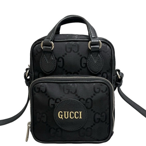 Gucci Top Handle Front Pocket Camera Case Monogram Jumbo GG Black