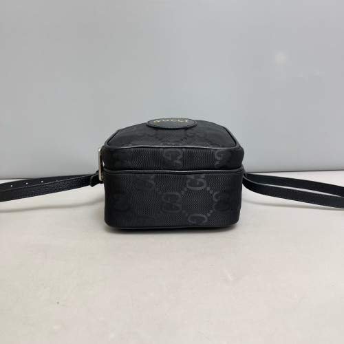 Gucci Top Handle Front Pocket Camera Case Monogram Jumbo GG Black