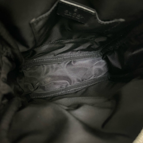 Gucci Top Handle Front Pocket Camera Case Monogram Jumbo GG Black