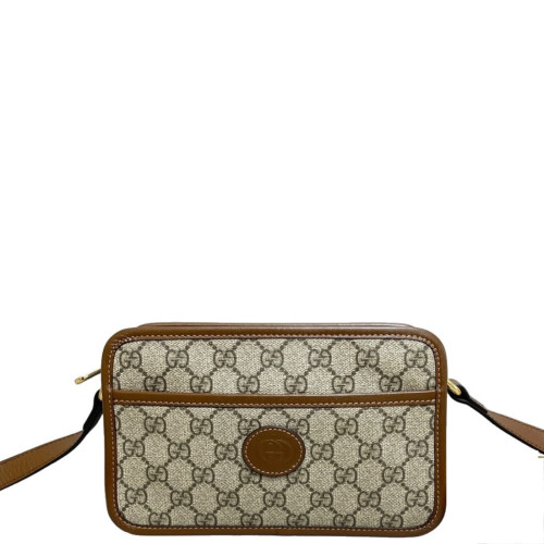Gucci Camera Case GG Supreme Monogram Tan