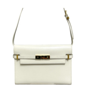 Yves Saint Laurent Medium Manhattan Shoulder Bag Smooth Calfskin Beige