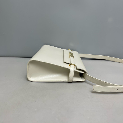 Yves Saint Laurent Medium Manhattan Shoulder Bag Smooth Calfskin Beige