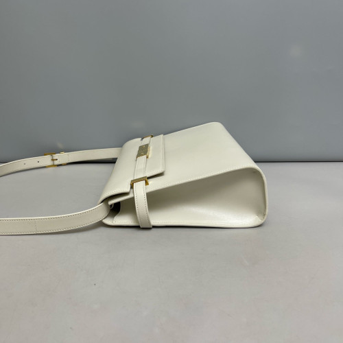 Yves Saint Laurent Medium Manhattan Shoulder Bag Smooth Calfskin Beige