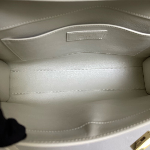 Yves Saint Laurent Medium Manhattan Shoulder Bag Smooth Calfskin Beige
