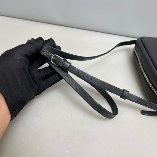 Balenciaga Camera Case Calfskin Black