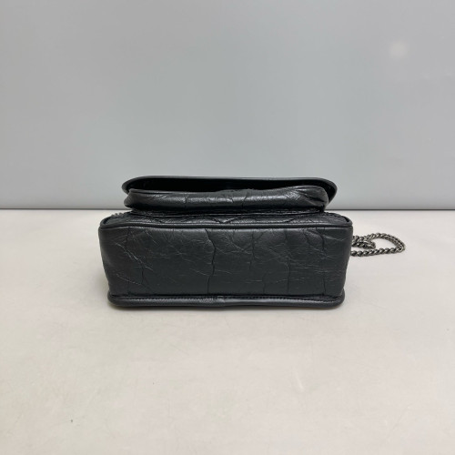 Yves Saint Laurent Baby Niki Chain Pull Up Leather Black