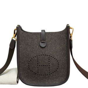 Hermes Mini Evelyne Wool Felt 46 Ebene