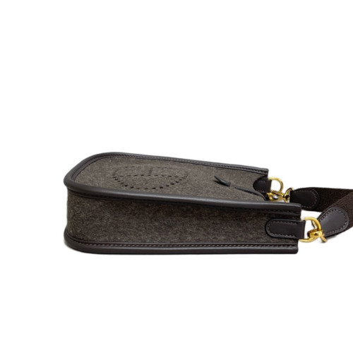 Hermes Mini Evelyne Wool Felt 46 Ebene Hermes Mini Evelyne Wool Felt 46 Ebene