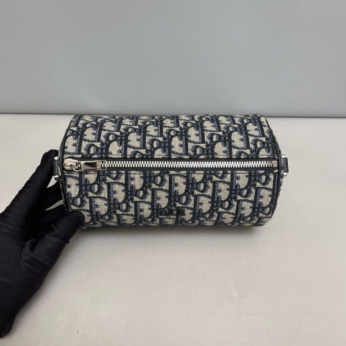 Dior Roller Messenger Bag Oblique Black Beige Navy