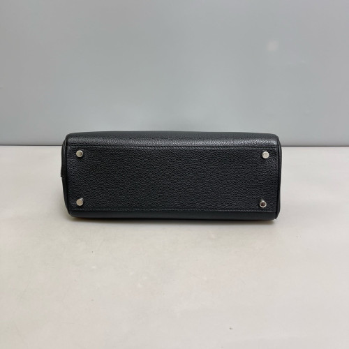 Gucci Small Zumi Top Handle Bag Grained Calfskin Black