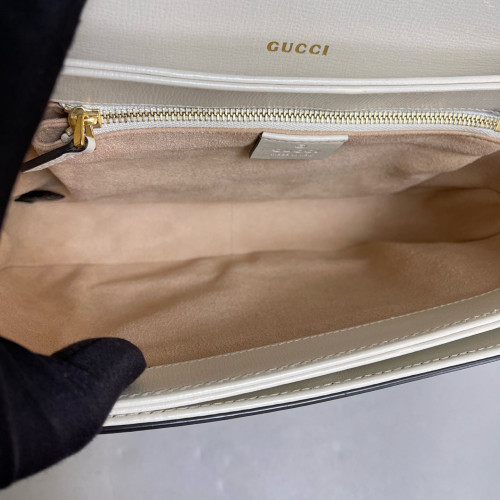 Gucci Medium Horsebit 1955 GG Supreme Monogram White