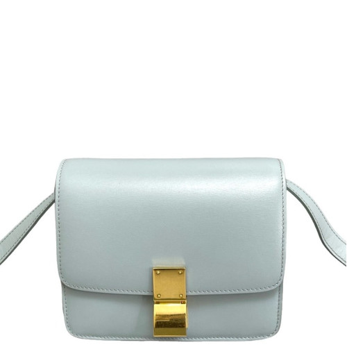Celine Small Classic Box Smooth Calfskin Dusty Blue