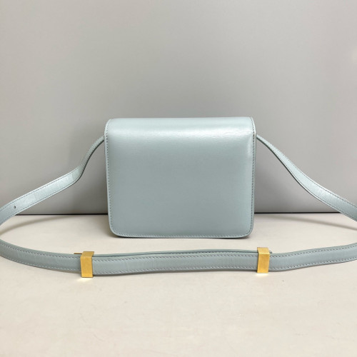 Celine Small Classic Box Smooth Calfskin Dusty Blue