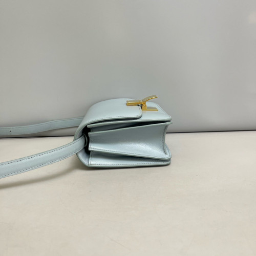 Celine Small Classic Box Smooth Calfskin Dusty Blue