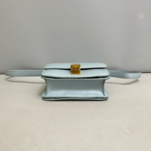 Celine Small Classic Box Smooth Calfskin Dusty Blue