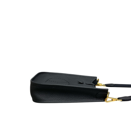 Hermes Mini Evelyne Taurillon Clemence 89 Noir