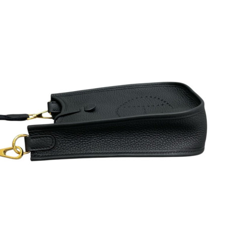 Hermes Mini Evelyne Taurillon Clemence 89 Noir