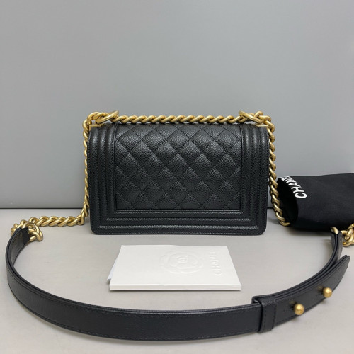 Chanel Quilted Mini Boy Flap Caviar Black