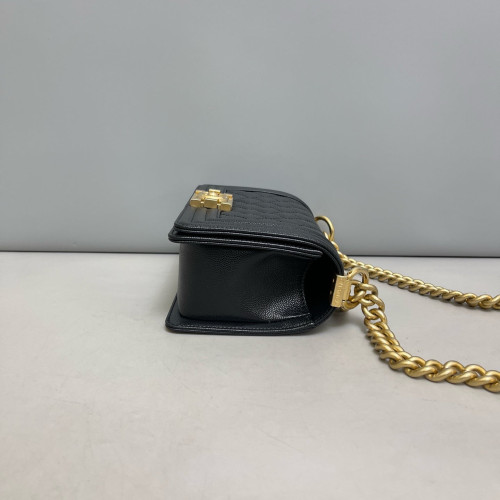 Chanel Quilted Mini Boy Flap Caviar Black