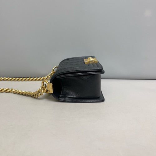 Chanel Quilted Mini Boy Flap Caviar Black