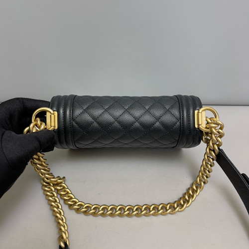 Chanel Quilted Mini Boy Flap Caviar Black