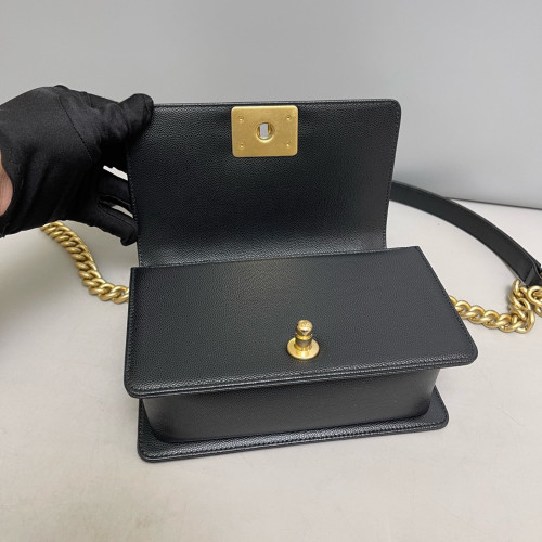 Chanel Quilted Mini Boy Flap Caviar Black