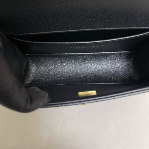 Chanel Quilted Mini Boy Flap Caviar Black