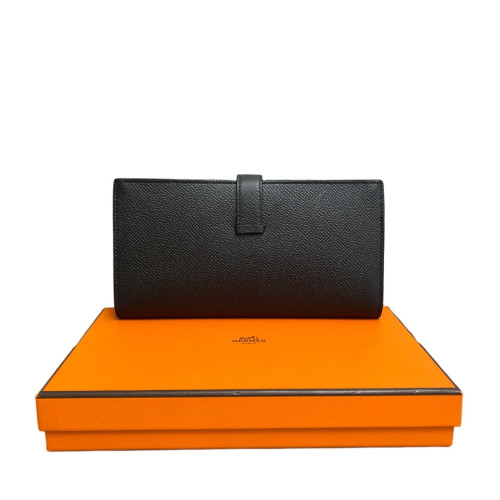 Hermes Bearn Gusset Wallet Epsom 89 Noir
