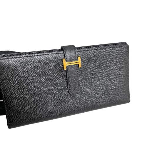 Hermes Bearn Gusset Wallet Epsom 89 Noir