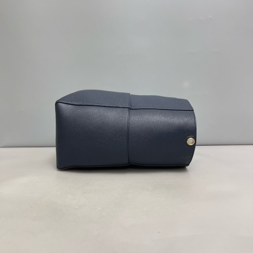 Celine Sangle Large Bucket Bag Grained Calfskin Dark Blue