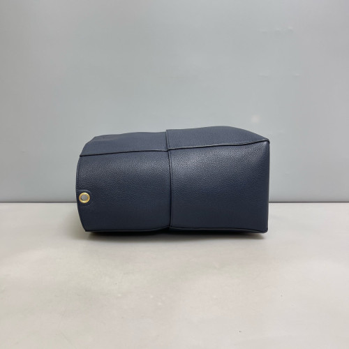 Celine Sangle Large Bucket Bag Grained Calfskin Dark Blue