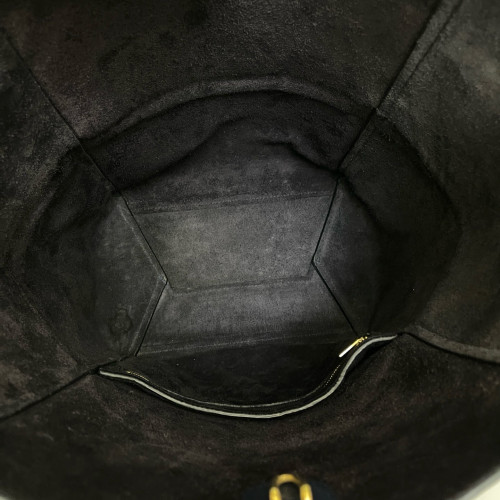 Celine Sangle Large Bucket Bag Grained Calfskin Dark Blue