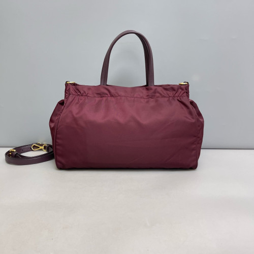 Prada Two-Way Bag Tessuto Nylon Burgundy Prada Two-Way Bag Tessuto Nylon Burgundy