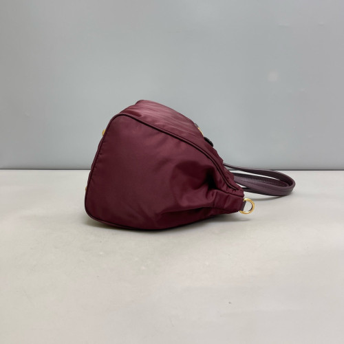 Prada Two-Way Bag Tessuto Nylon Burgundy Prada Two-Way Bag Tessuto Nylon Burgundy