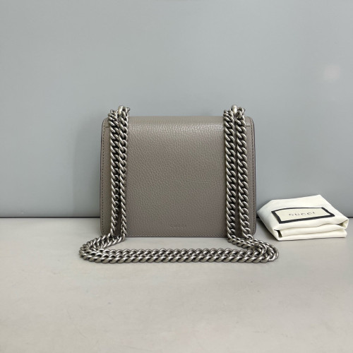 Gucci Mini Dionysus Grained Calfskin Grey
