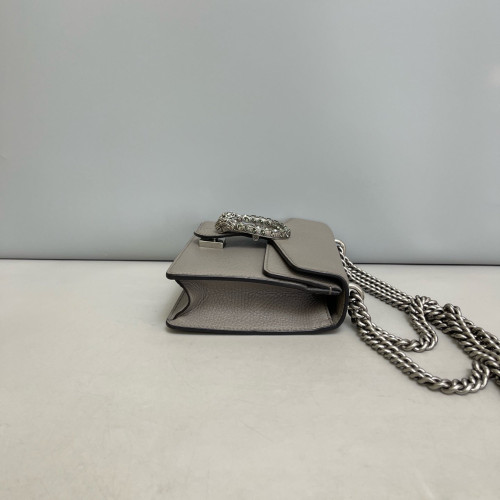 Gucci Mini Dionysus Grained Calfskin Grey